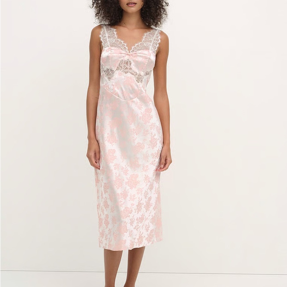 NWT For Love And Lemons Lace Slip Dress Sz large stretchy